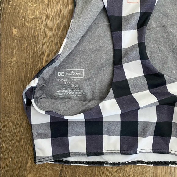 Checkered Sports Bra - Picture 2 of 4